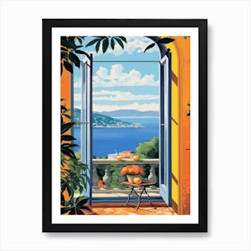 Amalfi Window 2 Art Print