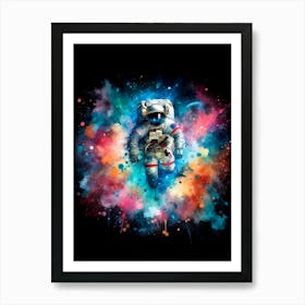 Astronaut In Space 2 Art Print