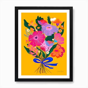 Eclectic Florals - Pink Flowers Poster