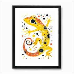 Yellow Gecko 3 Art Print