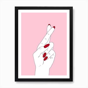 Woman'S Hand Art Print