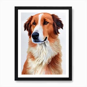Great Pyrenees Watercolour Dog Art Print