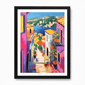 Dubrovnik Croatia 1 Fauvist Painting Art Print