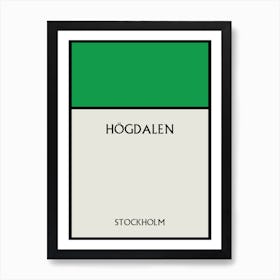 Högdalen Stockholm Sweden Art Print