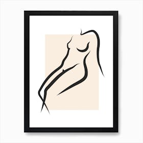 Nude Pastel Art Print