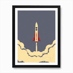 Rocket Art Print