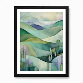 Landscape Painting 7 Art Print