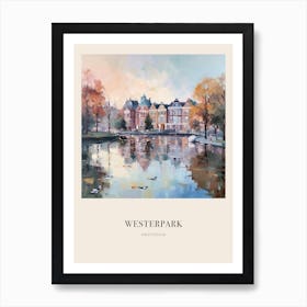 Westerpark Amsterdam Netherlands 3 Vintage Cezanne Inspired Poster Art Print