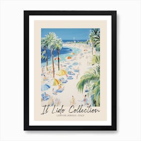 Lido De Jesolo   Italy Il Lido Collection Beach Club Poster 4 Art Print