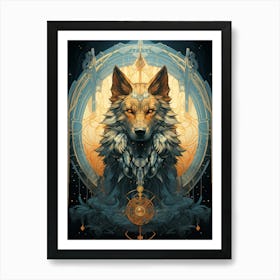 Wolf King Art Print