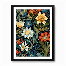 Floral Pattern 45 Art Print