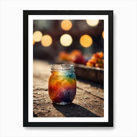 Rainbow Jar 1 Art Print