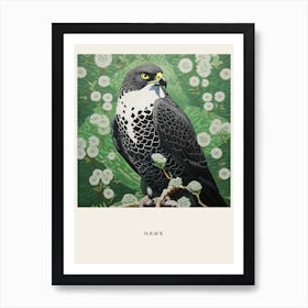 Ohara Koson Inspired Bird Painting Hawk 1 Poster Art Print