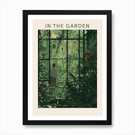 In The Garden Poster Green 2 Art Print