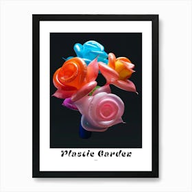 Bright Inflatable Flowers Poster Rose 2 Art Print