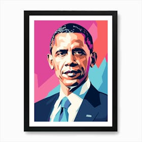 Obama Pop Art Art Print