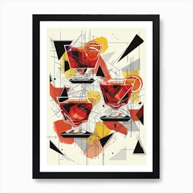 Art Deco Negroni 1 Art Print