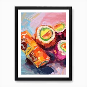 Sushi Oil Painting 8 Art Print