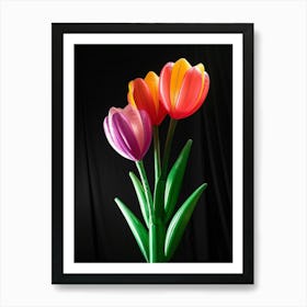 Bright Inflatable Flowers Tulip 2 Art Print