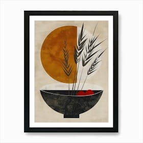 Wheat In A Bowl Art Print