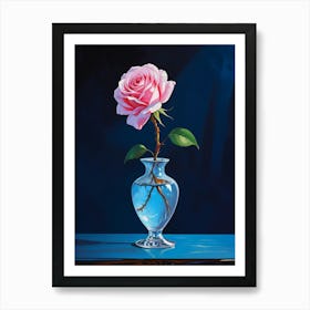 Rose In A Vase 1 Art Print