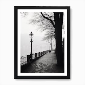 Como Italy Black And White Analogue Photography 1 Art Print