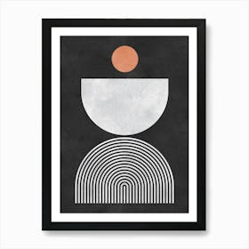 Lines and circles 8 1 Art Print