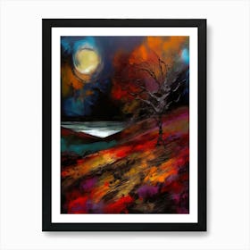 Scotland Colorful Landscape Painting Art Print