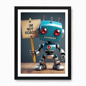 I'm Not Robot Art Print