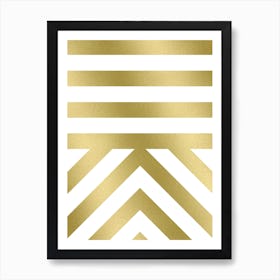 Modern 03 Gold Art Print