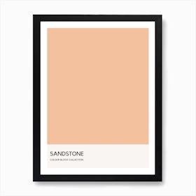 Sandstone Colour Block Poster Art Print