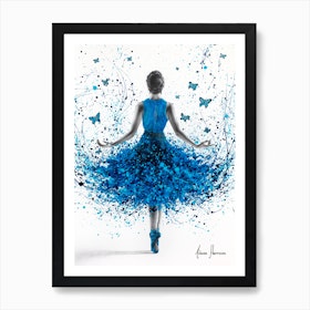 Butterfly Ballerina Art Print