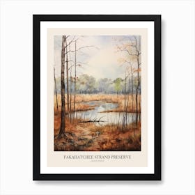 Autumn Forest Landscape Fakahatchee Strand Preserve Poster Art Print