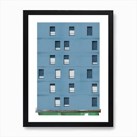 Berlin Blue Building Art Print