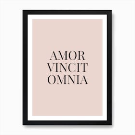 Amor Vincit Omnia Art Print