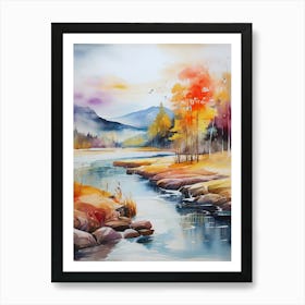 Autumn River 1 Art Print