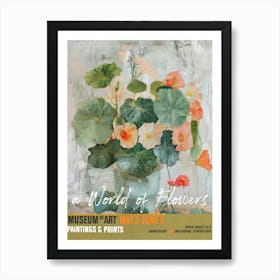 A World Of Flowers, Van Gogh Exhibition Nasturtium 3 Art Print