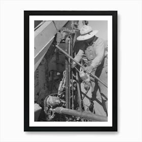 Member Of Fsa (Farm Security Administration) Cooperative Greasing The Machinery, Box Elder County, Utah By Affiche