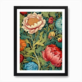 Wallpaper Floral Pattern 6 Art Print