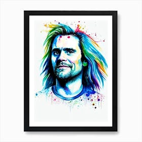 Jim Carrey In Eternal Sunshine Of The Spotless Mind Watercolor Art Print