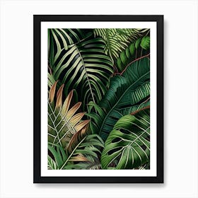 Jungle Foliage 1 Botanical Art Print