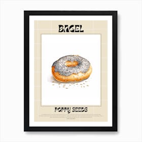 Poppy Seeds Bagel 7 Art Print