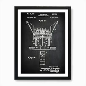 Oil Drilling Barge, Oil Rig Blueprint,Oil Rig Decor, Off Shore Drilling Rig, Oil Field Gift,Drilling Rig, Oil Rig Art, Oil Rig Print, Co7471 Art Print