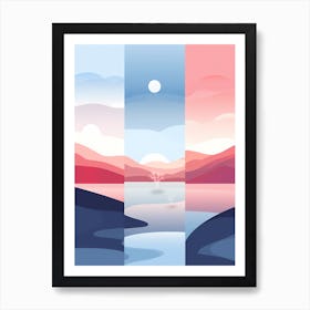 Landscape Vector Illustration Art Print