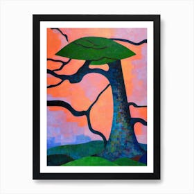 Baldcypress Tree Cubist 2 Art Print
