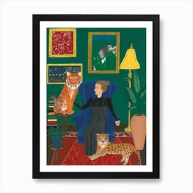 Living Room Portrait Art Print