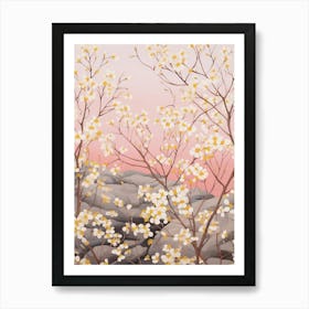 Gypsophila Babys Breath 7 Flower Painting Art Print