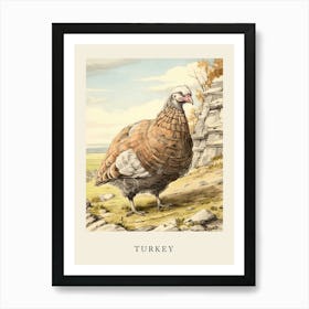 Beatrix Potter Inspired  Animal Watercolour Turkey Art Print