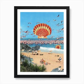 Flamingo Heat Art Print