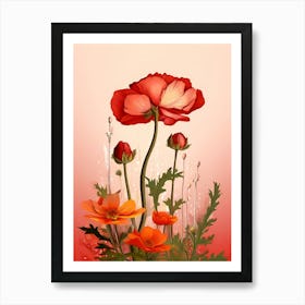 Red Poppies 1 Art Print